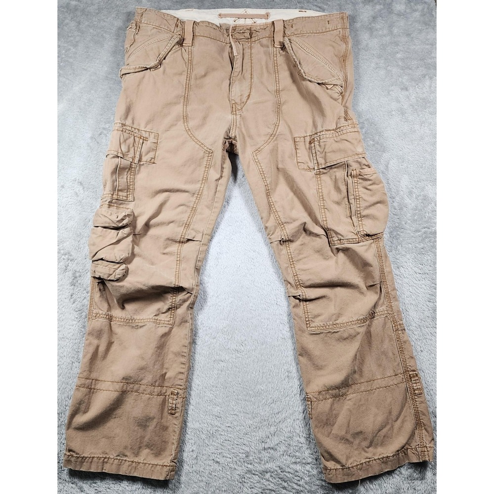 Polo Ralph Lauren Cargo Pants Mens 38x30 Military Paratrooper Utility Y2K Army - Picture 1 of 16